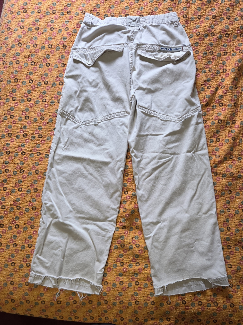 Jnco Vintage Distressed Khaki Cargo Pants 33x32 - Picture 4 of 6